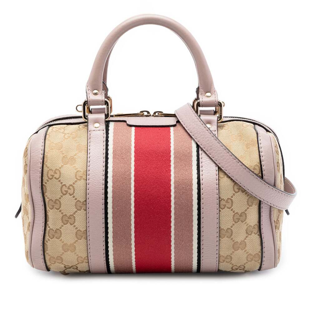 Gucci Vintage Web Boston Bag Gg Canvas #287398G10B